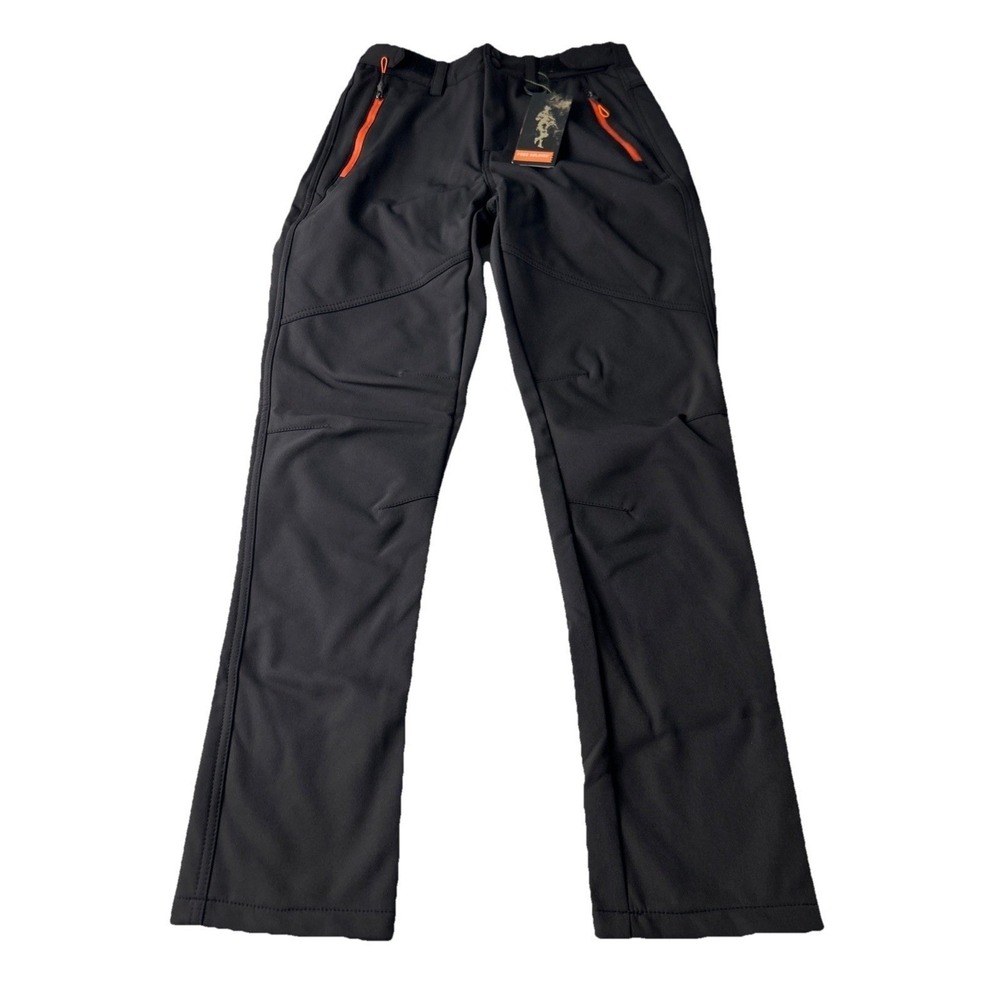 Free Soldier Womens Softshell Snow Ski Pants Size 28x30 Black Orange